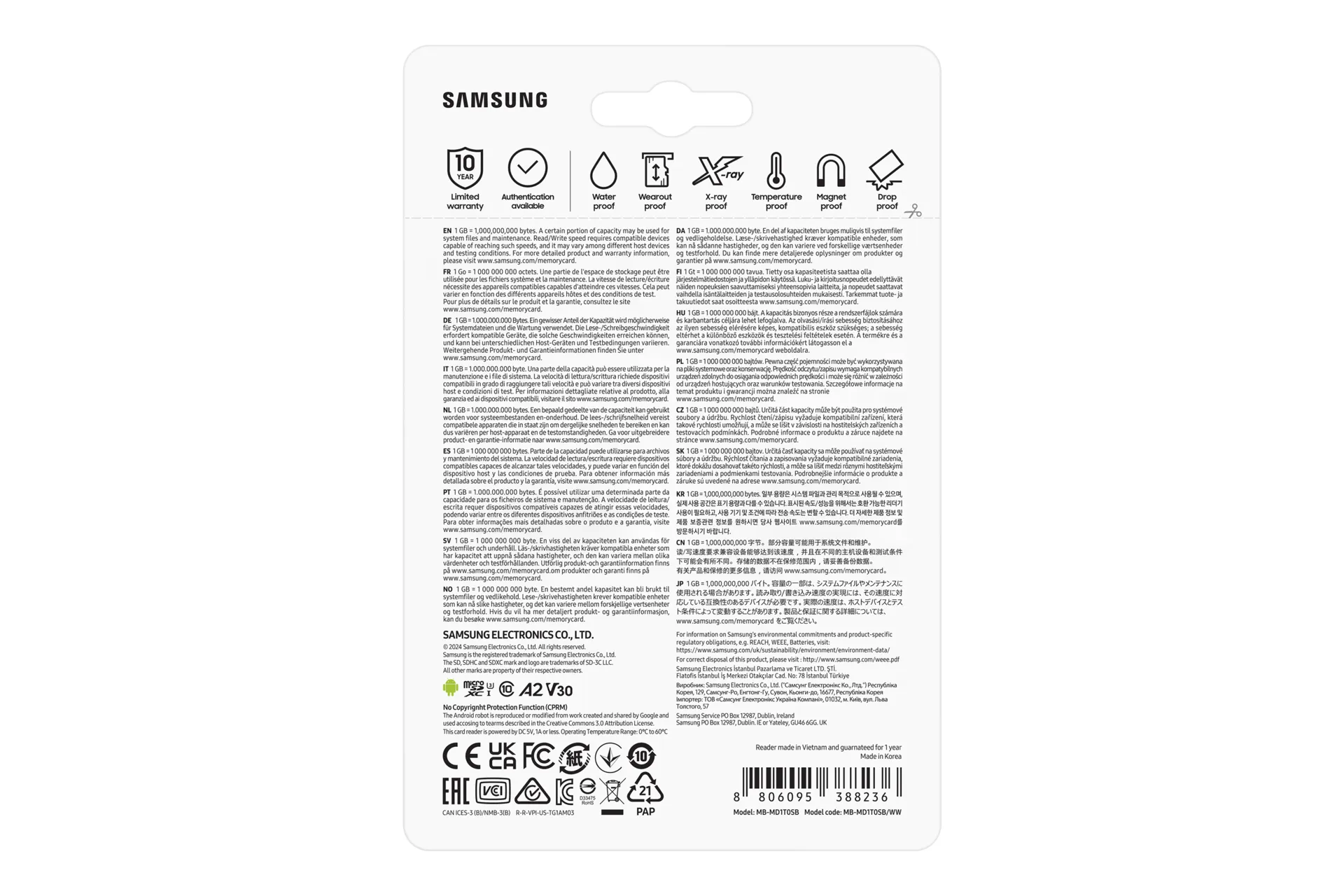 Samsung MB-MD1T0S 1 TB MicroSDXC UHS-I Klasse 10 – Bild 6