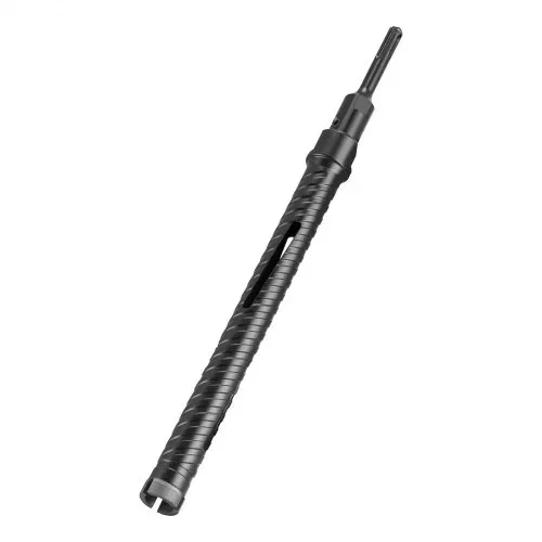 VEVOR Kernbohrer Bohrkrone φ 25 mm 241 mm Bohrtiefe, M16 Innengewinde, Trocken-Diamantkernbohrer Kernlochbohrer mit 3 Adaptern Pilotbohrer Sechskantschlüssel für Stahlbeton Ziegel Mauerwerk – Bild 10