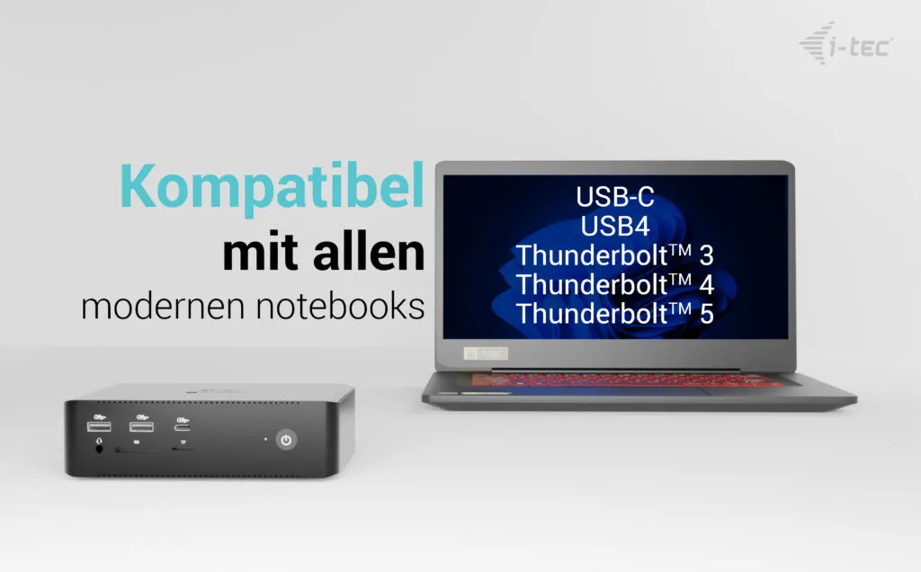 i-tec Thunderbolt5 Quattro Display Docking Station, 5x USB, 2.5 GLAN + Power Delivery 140W – Bild 6