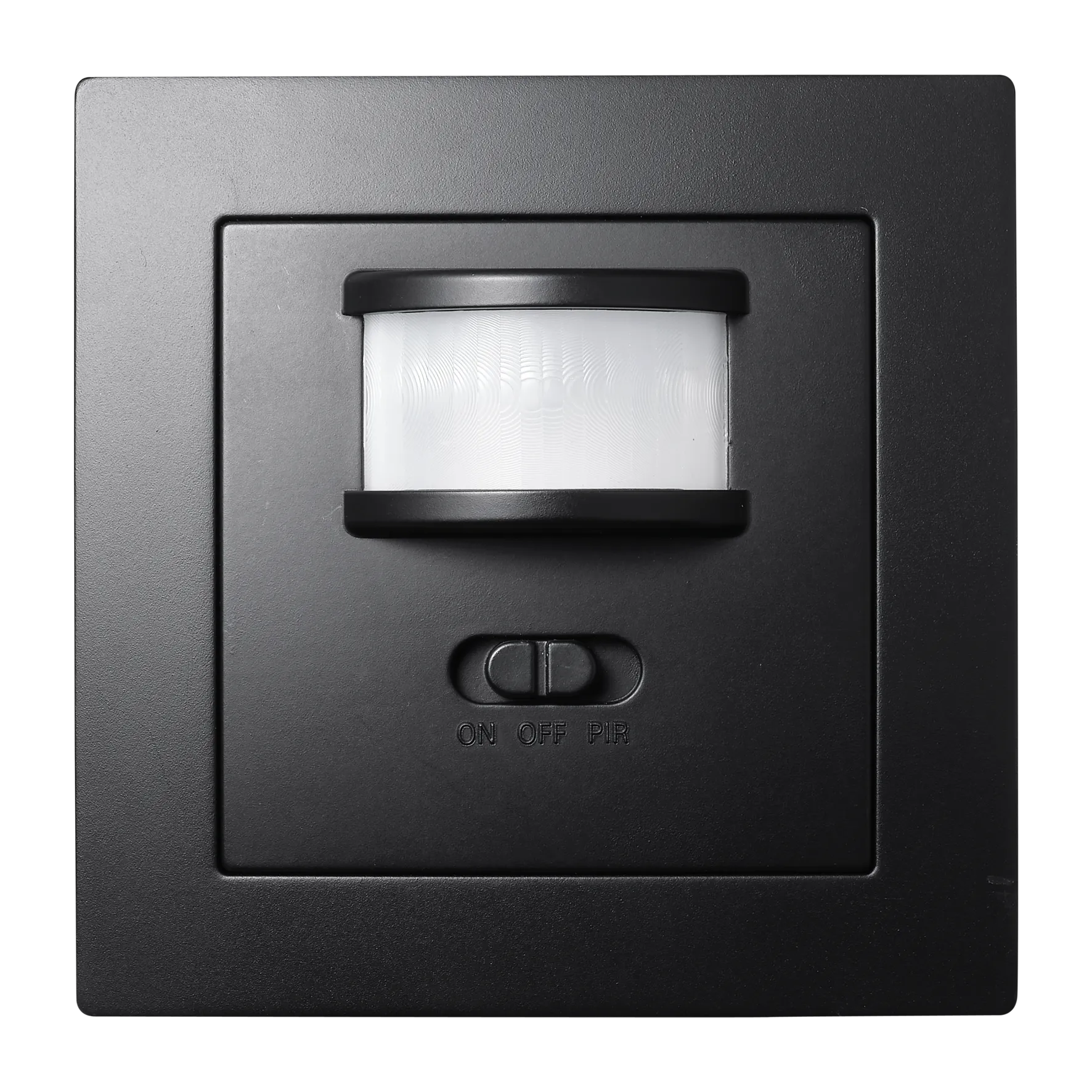 Unterputz IR Bewegungsmelder McPower “Flair“ 160°, 750W ,LED geeignet, matt schwarz Unterputz IR Bewegungsmelder McPower “Flair“ 160°, 750W ,LED geeignet, matt schwarz