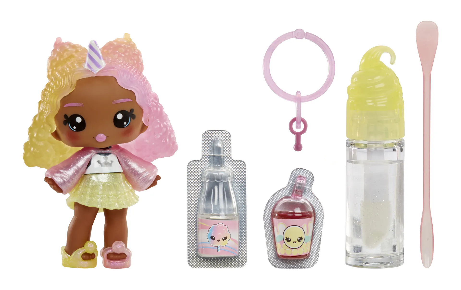 MGA Entertainment Yummiland Lip Gloss Doll Series 2- Cotton Candy (Nia Candy Fluff) – Bild 2