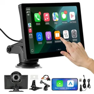 VEVOR kabelloses Autoradio (228,6 mm) HD-Radio mit Touchscreen mit Apple CarPlay & Android Auto, CarPlay-Bildschirm mit Front- und Rückfahrkameras Sprachsteuerung Mirror Link Bluetooth GPS-Navigation VEVOR kabelloses Autoradio (228,6 mm) HD-Radio mit Touchscreen mit Apple CarPlay & Android Auto, CarPlay-Bildschirm mit Front- und Rückfahrkameras Sprachsteuerung Mirror Link Bluetooth GPS-Navigation