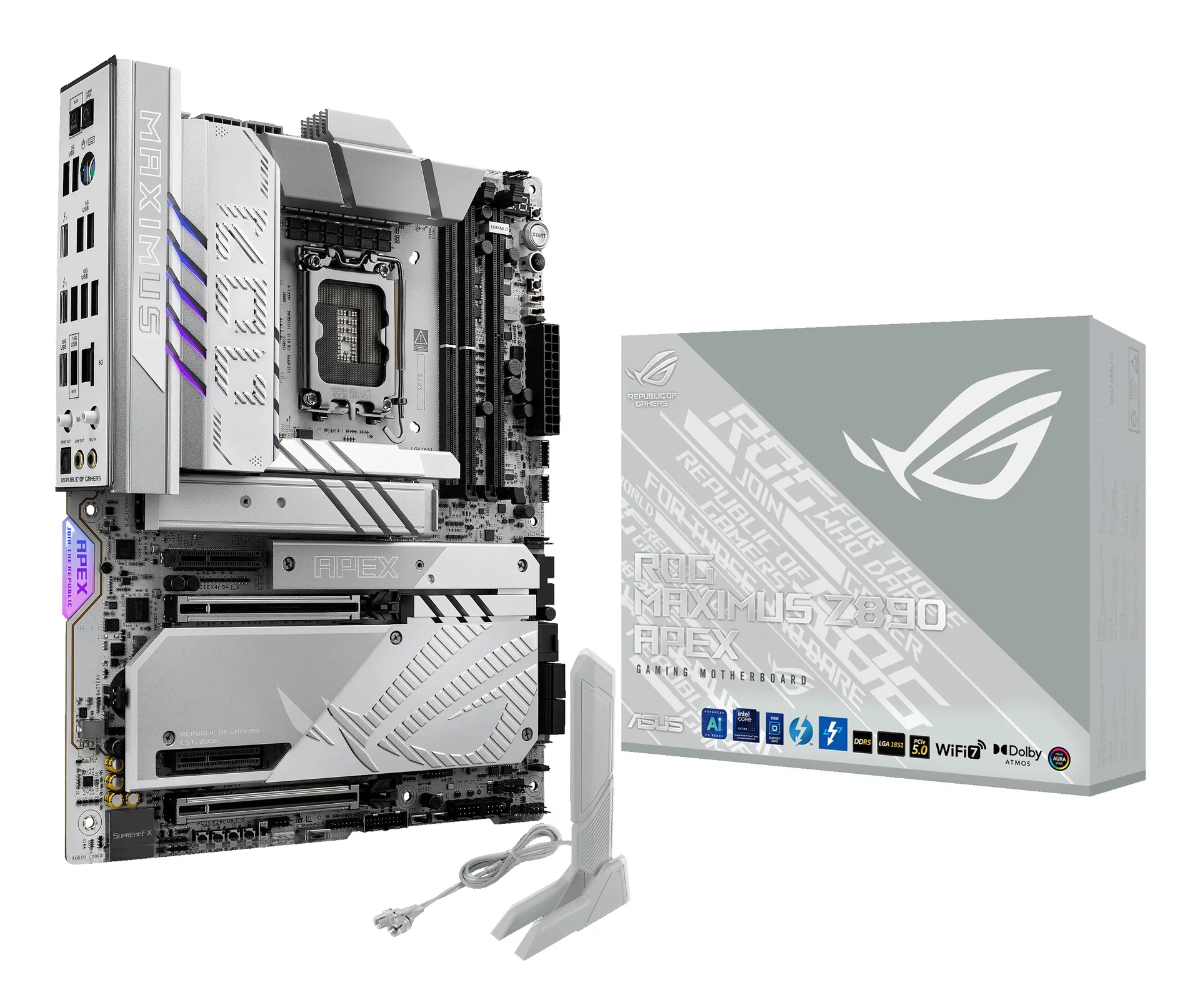 ASUS ROG MAXIMUS Z890 APEX Intel Z890 LGA 1851 (Socket V1) ATX ASUS ROG MAXIMUS Z890 APEX Intel Z890 LGA 1851 (Socket V1) ATX