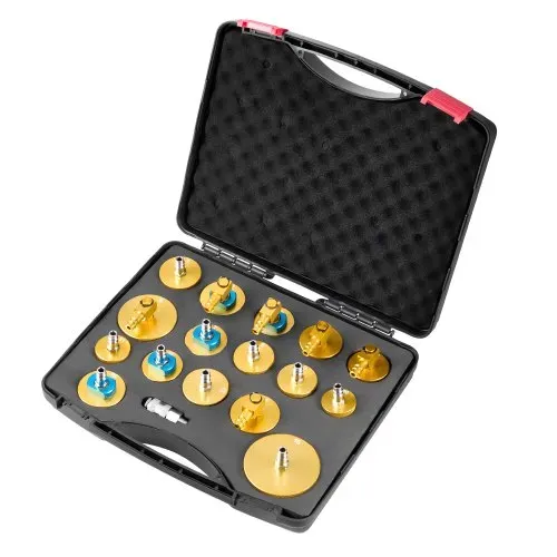 VEVOR Brake Master Entlüfterset 17-teilig professionelles Bremsentlüfter-Adapterset mit komplettem Set und Griff, langlebiger Bremsentlüfteradapter zum Befüllen der Bremsflüssigkeit – Bild 9