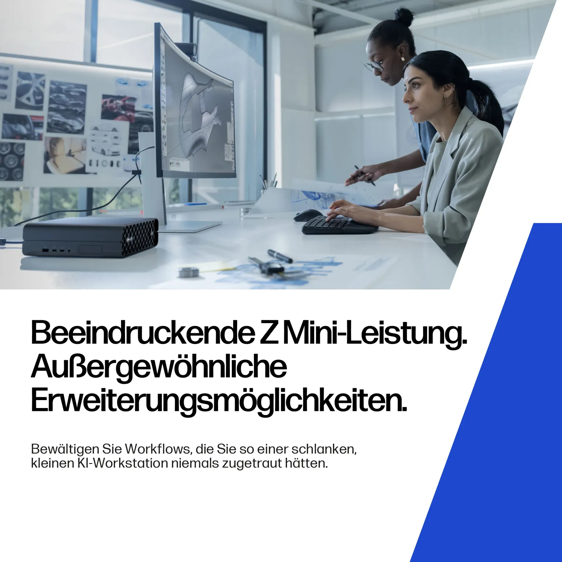 HP Z2 G1i Intel Core Ultra 7 265 16 GB DDR5-SDRAM 512 GB SSD NVIDIA RTX A400 Windows 11 Pro Mini PC Arbeitsstation AI Workstation, AI PC Schwarz – Bild 5