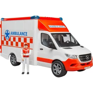 MB Sprinter Ambulanz mit Fahrer, Modellfahrzeug MB Sprinter Ambulanz mit Fahrer, Modellfahrzeug