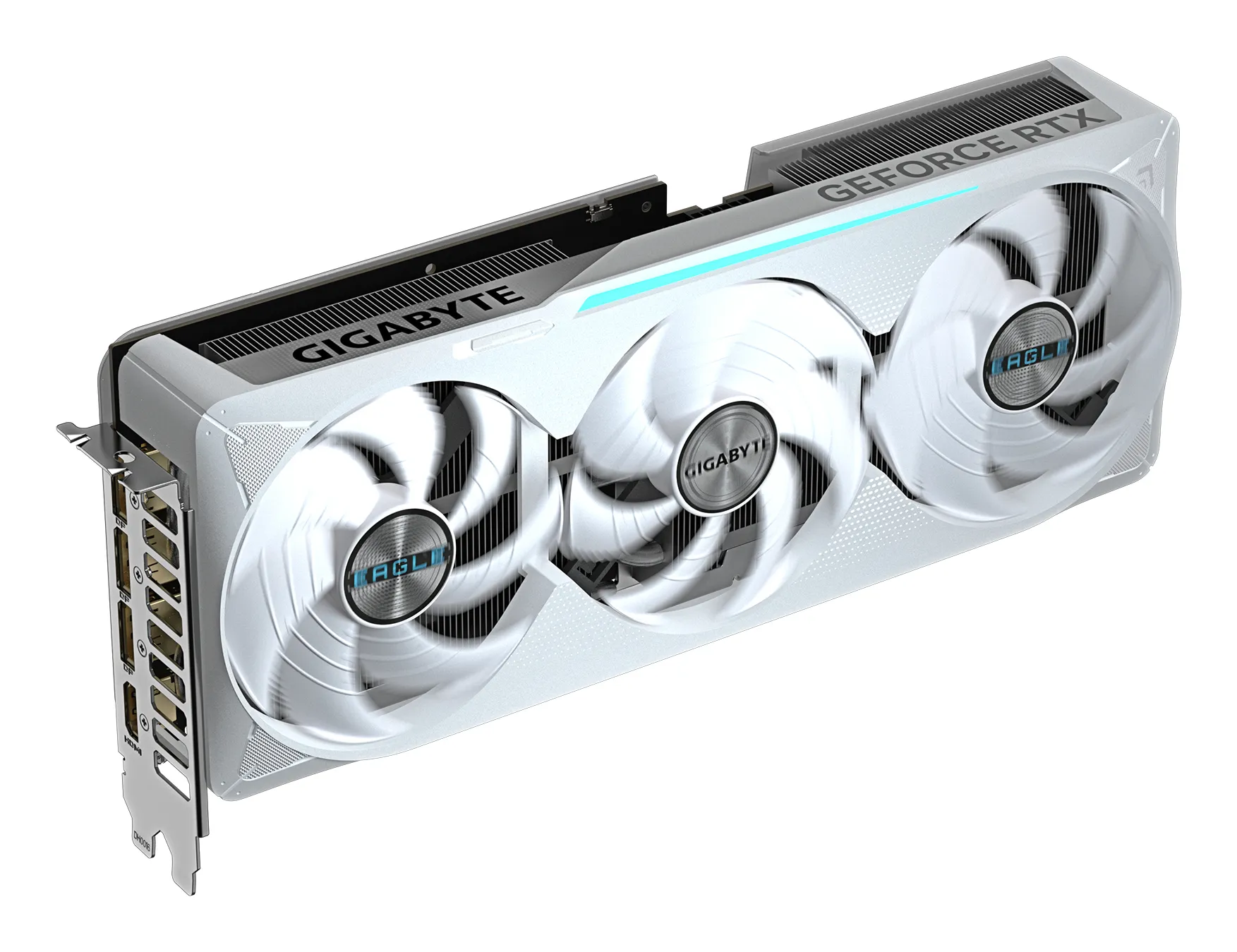 GIGABYTE GeForce RTX 5070 Ti EAGLE OC ICE SFF 16G Grafikkarte - 16GB GDDR7, 256 Bit, PCI-E 5.0, 2542 MHz Core Clock, 3 x DP 2.1a, 1 x HDMI 2.1b, NVIDIA DLSS 4, GV-N507TEAGLEOC ICE-16GD – Bild 5