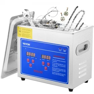 VEVOR Professioneller Ultraschallreiniger, 2,85 L Ultraschall-Schmuckreiniger mit digitalem Timer und Heizung, Edelstahl-Industrie-Schallreiniger 40 kHz für Brillen, Uhren, Ringe, Kleinteile VEVOR Professioneller Ultraschallreiniger, 2,85 L Ultraschall-Schmuckreiniger mit digitalem Timer und Heizung, Edelstahl-Industrie-Schallreiniger 40 kHz für Brillen, Uhren, Ringe, Kleinteile