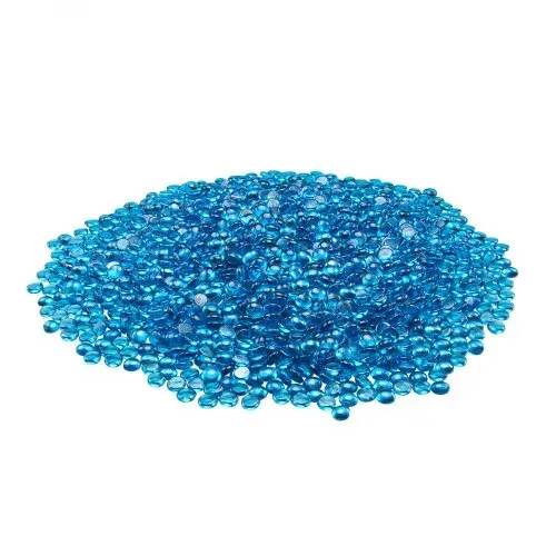 VEVOR Feuerglas, 4,5 kg hochtemperaturbeständige Glassteine, 19 mm rauchfreie Feuerstellen-Glasperlen, Feuerstelle Glasfelsen, Kaminglas, Feuerkristall, Feuerperlen, für Kamin Karibikblau – Bild 8