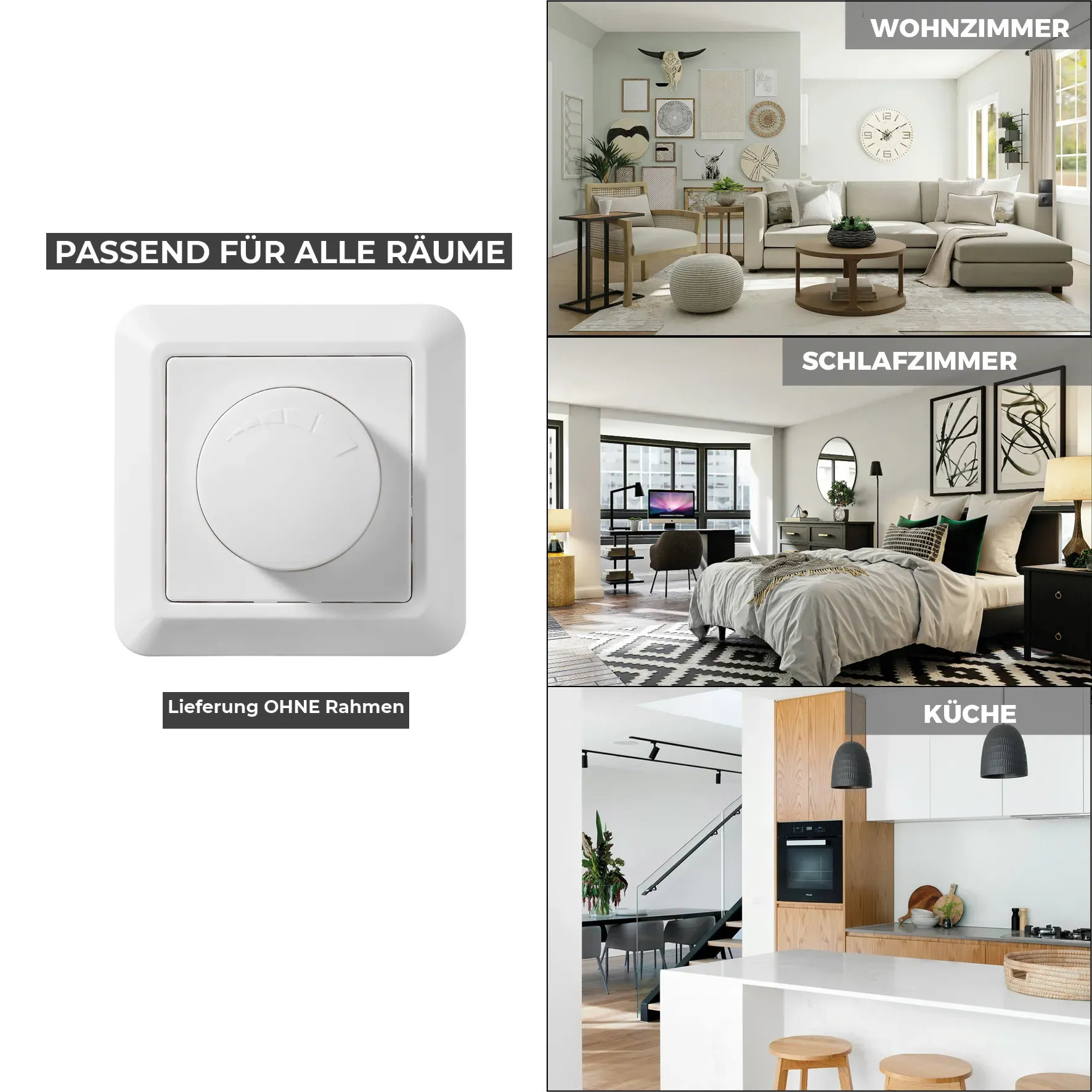LED-Dimmer für elektronische Trafos McPower ''Cup'' 250V/300W, UP, Memory-Funktion – Bild 5