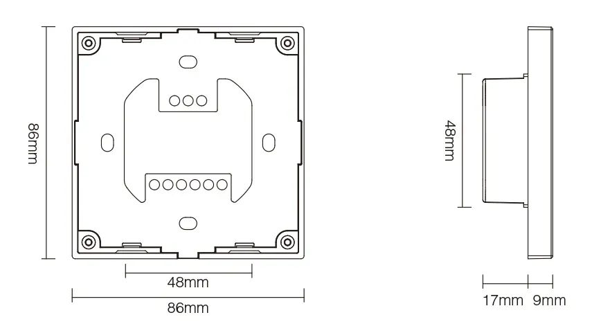 MiBoxer X3 LED DMX 3 in 1 Smart Panel Fernbedienung – Bild 6