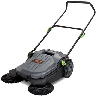 VEVOR Handgeführte Bodenkehrmaschine mit 65 cm Breite und 19 L Abfallbehälter VEVOR Handgeführte Bodenkehrmaschine mit 65 cm Breite und 19 L Abfallbehälter