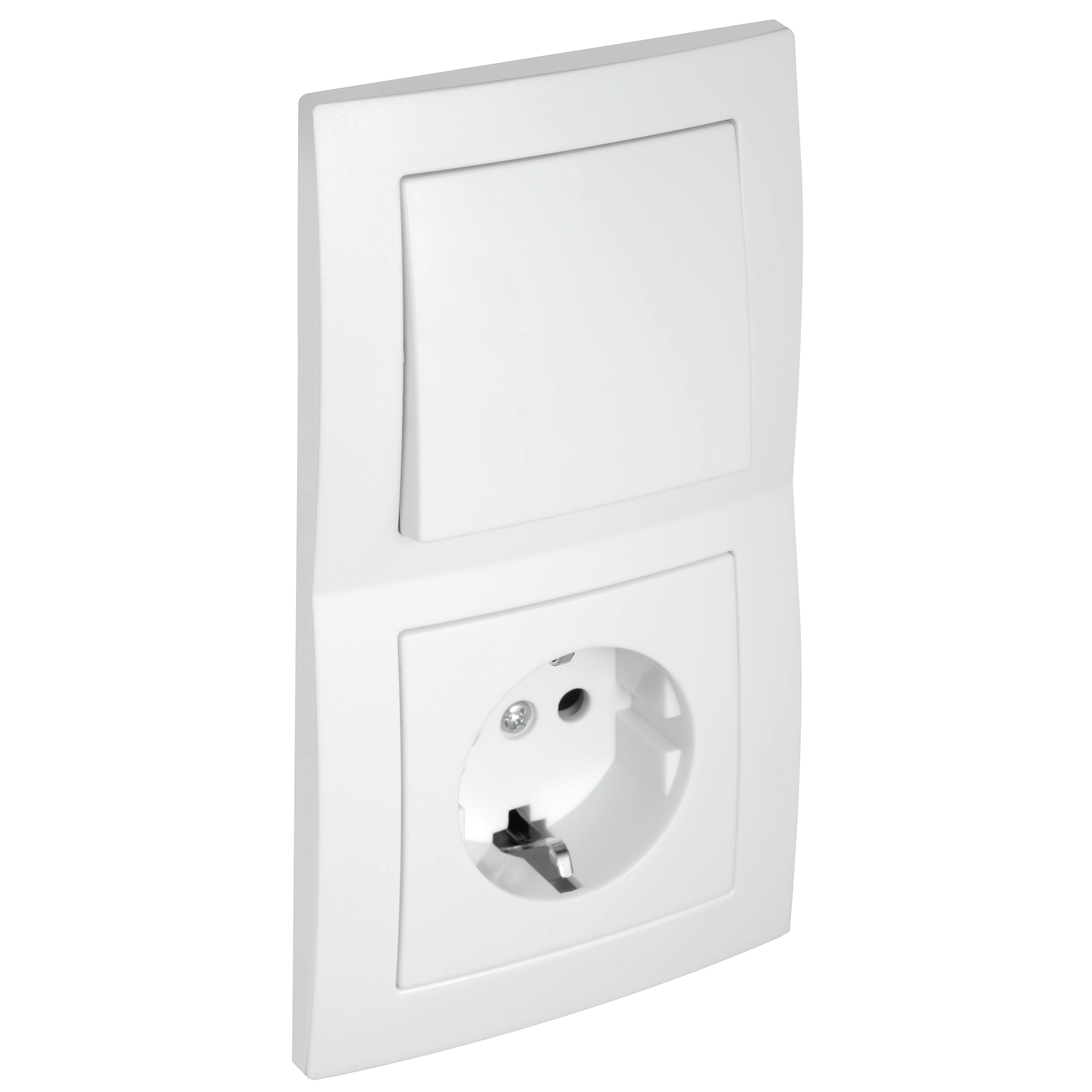 Schalter und Steckdosen Set McPower Flair ''Tür 2-fach Profi'', weiß, 3-teilig, Steckanschluss – Bild 2