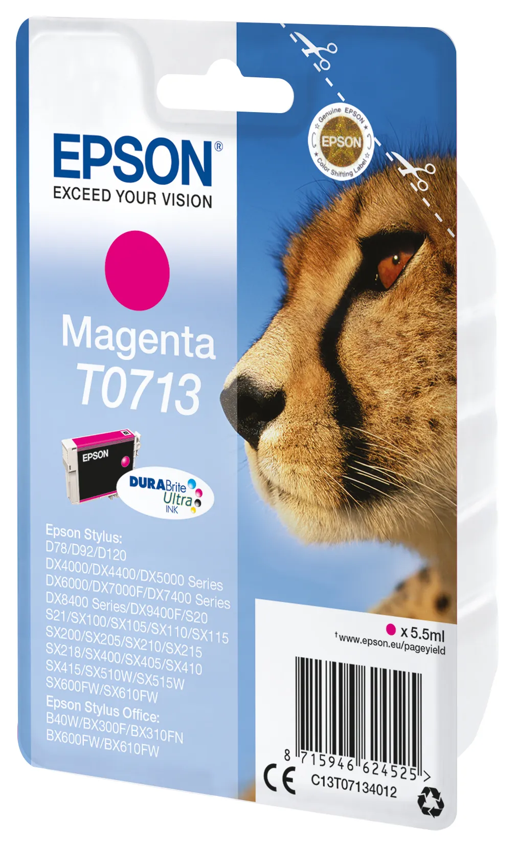 Epson Singlepack Magenta T0713 DURABrite Ultra Ink – Bild 2
