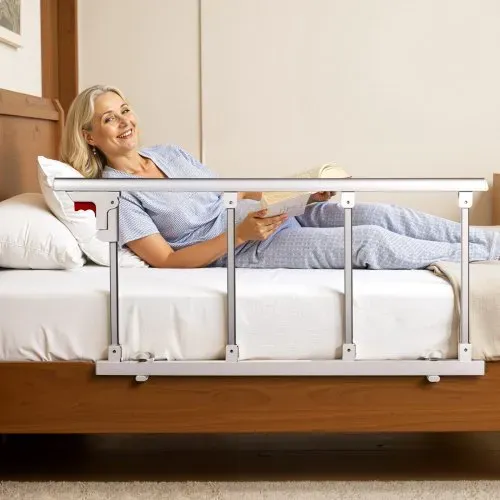 VEVOR Faltbares Bettgitter für Senioren, 97 cm Bettschutzgitter mit Befestigungsgurt, Rausfallschutz, Kantenschutz, Seniorenbettgitter, passend für King-Size-, Queen-Size-, Full-Size- & Twin-Betten – Bild 7