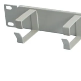 ALLNET 19″zbh. Kabelführungsplatte, 1HE, Metall mit 5 Bügel, Lichtgrau, ALLNET 19″zbh. Kabelführungsplatte, 1HE, Metall mit 5 Bügel, Lichtgrau,