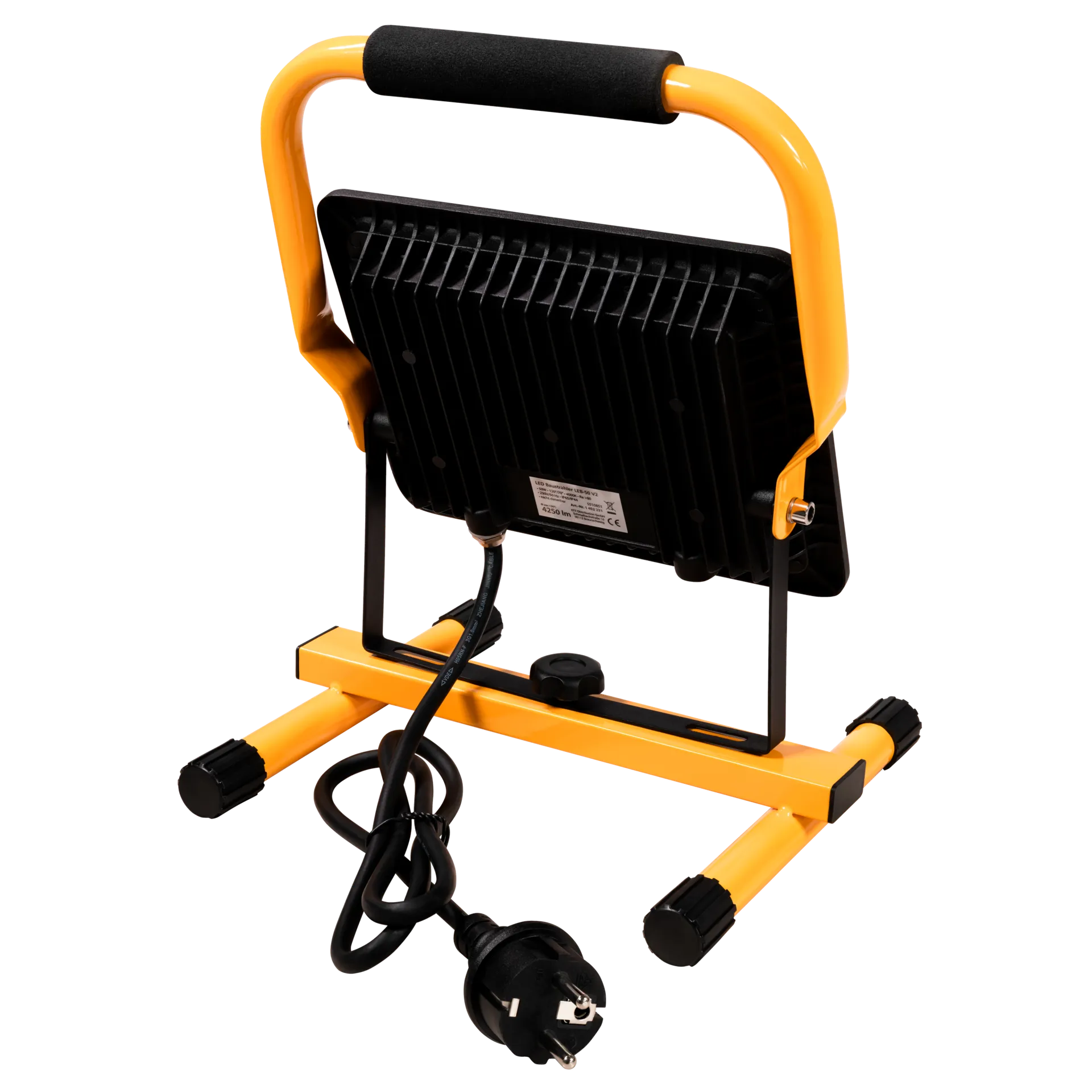 LED Baustrahler McShine ''LEB-50 V2'', 4500lm, 50W, IP44, 4000K, neutralweiß, Aluminium – Bild 4