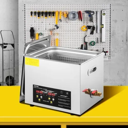 VEVOR 10 L verbesserter Ultraschallreiniger (400 W Heizung, 240 W Ultraschall) Professioneller digitaler Labor-Ultraschallreiniger mit Heizungstimer für die Reinigung von Teilen und Instrumenten – Bild 7