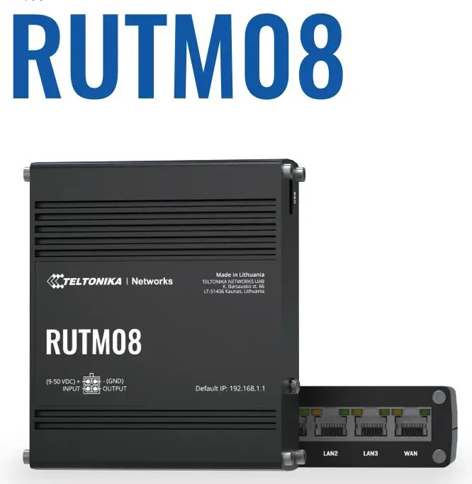 Teltonika · Router · RUTM08 · Ethernet Router Teltonika · Router · RUTM08 · Ethernet Router