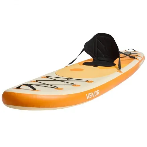 VEVOR aufblasbares Stand Up Paddle Board (323 x 83,8 x 15,2 cm) Paddleboard mit einem Sitz, Komplettset inkl. Pumpe Paddel Finne Rucksack, Knöchelleine Gurt, für Jugendliche und Erwachsene – Bild 9