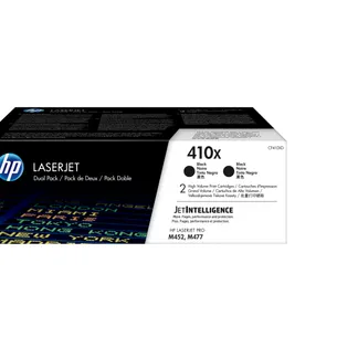 HP 410X 2er-Pack Schwarz Original LaserJet Tonerkartuschen mit hoher Reichweite HP 410X 2er-Pack Schwarz Original LaserJet Tonerkartuschen mit hoher Reichweite