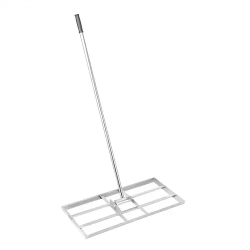 VEVOR Rasenrakel mit Stiel, 355x762mm Bodenplatte, Nivellierrechen aus Karbonstahl, Levelingrake, Rasen-Nivellierungsrechen für Rasenpflege, Rasen-Nivellierungsrechen, Hof und Golfplatz – Bild 9