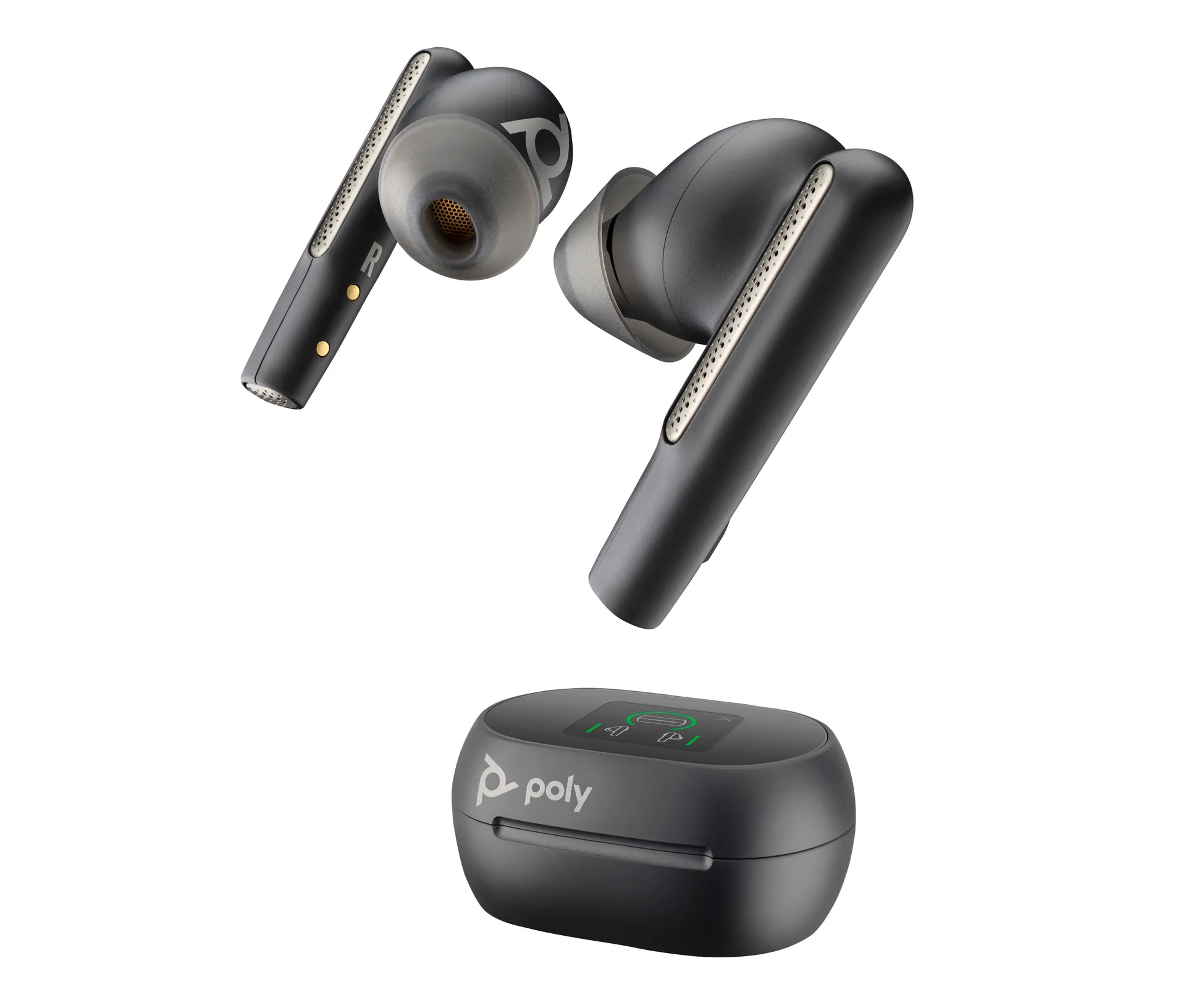 HP Poly Voyager Free 60+ UC M Carbon Black Earbuds +BT700 USB-C Adapter +Touchscreen-Ladeetui HP Poly Voyager Free 60+ UC M Carbon Black Earbuds +BT700 USB-C Adapter +Touchscreen-Ladeetui