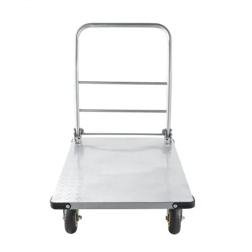 VEVOR Plattformwagen Klappbar 907 kg, Transportwagen mit Lenkrolle, Handwagen mit Rutschfester Ladefläche, Klappwagen Transporthilfe für Einfache Aufbewahrung, 900x600 mm Rollwagen – Bild 8