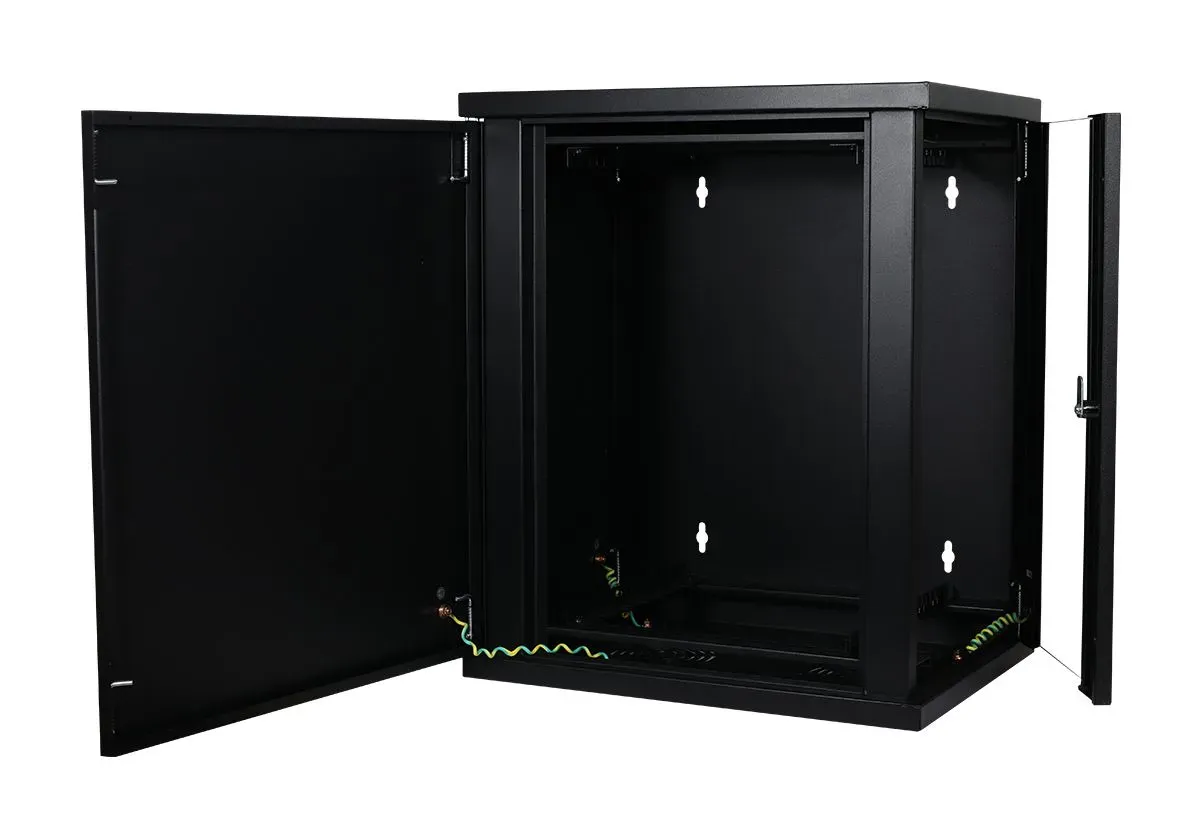 ALLNET 19"Wandgehäuse, 5HE, Vertikal, T370, Schwarz, SMH-Serie, – Bild 3