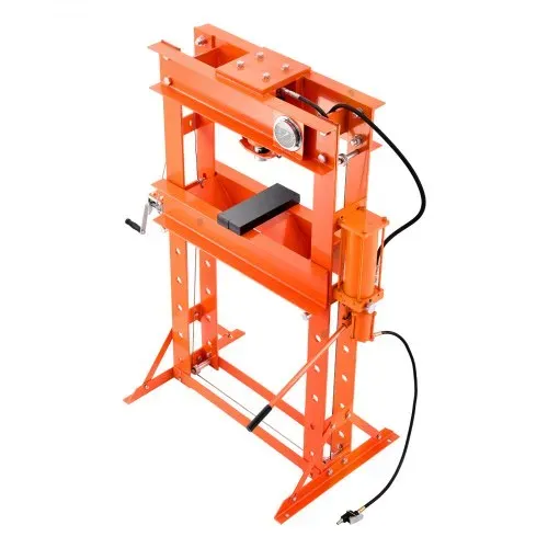 VEVOR hydraulische Werkstattpresse 20 t (H-Rahmen) mit Pressplatte, einstellbare Hydraulikpresse (Max. Zylinder 185 mm) mit Dreieckstütze, geeignet zum Biegen & Richten & Stanzen Orange – Bild 9
