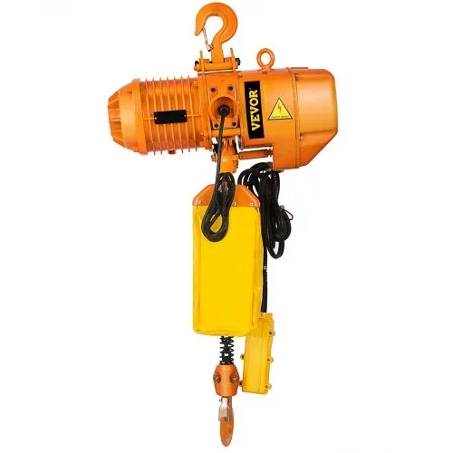 VEVOR Elektrischer Kettenzug, 2200 lbs Tragkraft, 13 ft Hubhöhe, 11 ft/min Geschwindigkeit, 230 V, einphasiger Brückenkran mit G80-Kette, 10,8 ft Kabelfernbedienung für Garage, Geschäft, Hotel, Zuhause – Bild 8