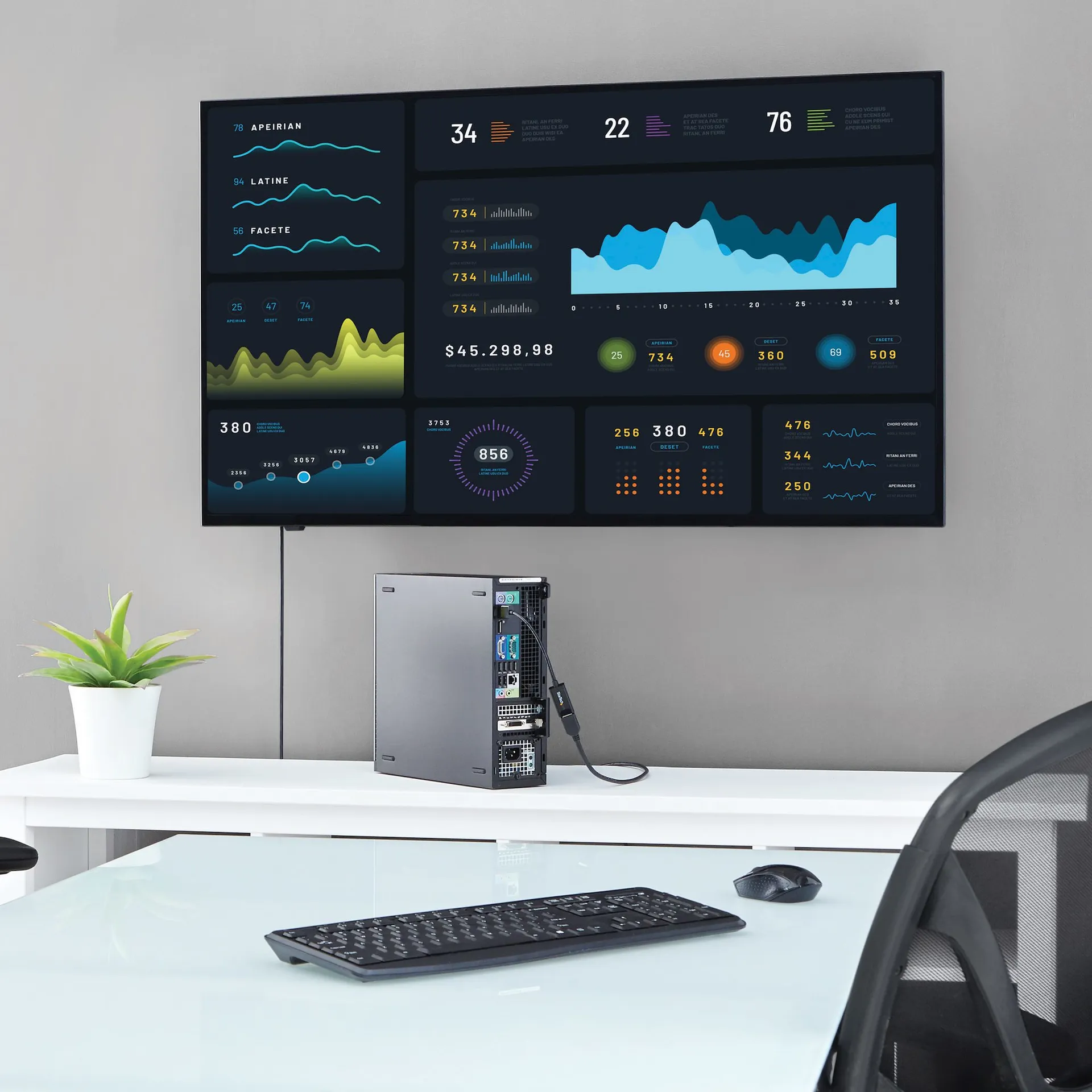 StarTech.com DisplayPort auf HDMI 4k @ 30Hz Adapter - DP 1.2 zu HDMI Video und Audio aktiv Konverter – Bild 4