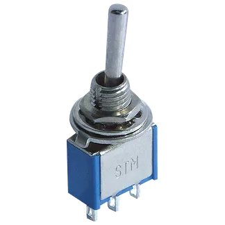 Miniatur-Kippschalter McPower, 125V/6A, 3-polig, 3 Stellungen: EIN/AUS/EIN Miniatur-Kippschalter McPower, 125V/6A, 3-polig, 3 Stellungen: EIN/AUS/EIN