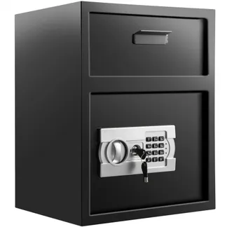 VEVOR Tresor Elektronischer Möbeltresor 48 L (36 x 30 x 45 cm), Tresor mit Elektronischem Zahlenschloss, Safe Möbeltresor Schwarz, aus stabilen Kohlenstoffstahl, feuerfest und wasserdicht, mit LCD-Bildschirm VEVOR Tresor Elektronischer Möbeltresor 48 L (36 x 30 x 45 cm), Tresor mit Elektronischem Zahlenschloss, Safe Möbeltresor Schwarz, aus stabilen Kohlenstoffstahl, feuerfest und wasserdicht, mit LCD-Bildschirm