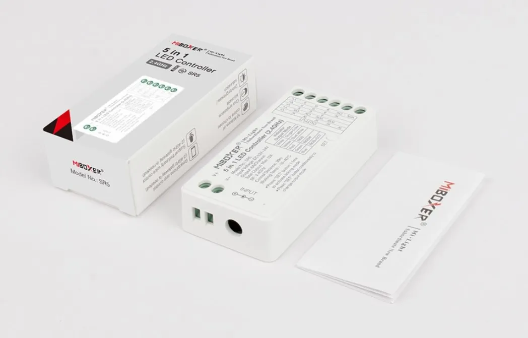 MiBoxer SR5 LED Controller 5in1 RGB-WW (RGB-CCT) DC12~24V WiFi + 2.4G Alexa Serie – Bild 8