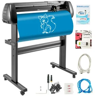 VEVOR Schneideplotter 870 mm Folienschneider Vinylschneidemaschine, Plotterschneider, Max. Schneidbreite 780 mm, Schnittdruck 500g, Geschwindigkeit 800 mm/s, Hobbyplotter Speicher 128K-2M, Signmaster VEVOR Schneideplotter 870 mm Folienschneider Vinylschneidemaschine, Plotterschneider, Max. Schneidbreite 780 mm, Schnittdruck 500g, Geschwindigkeit 800 mm/s, Hobbyplotter Speicher 128K-2M, Signmaster
