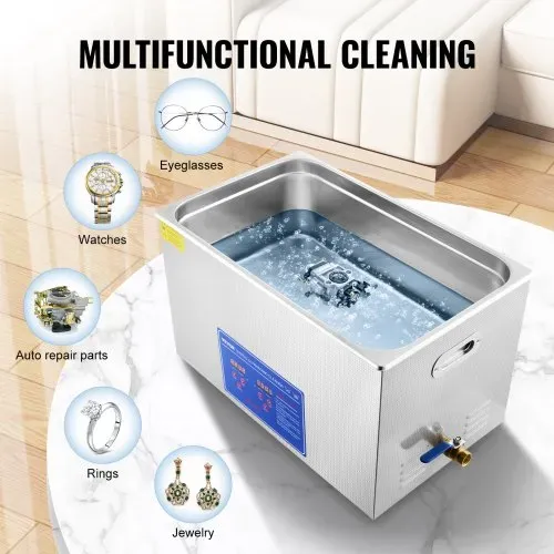 VEVOR 30 L Ultraschallreinigungsgerät Ultraschallreiniger mit Heizung 600 W Ultraschallreiniger aus Edelstahl Ultraschall Reinigungsgerät für Brillen Schmuck Zahnprothesen Münzen usw. – Bild 4