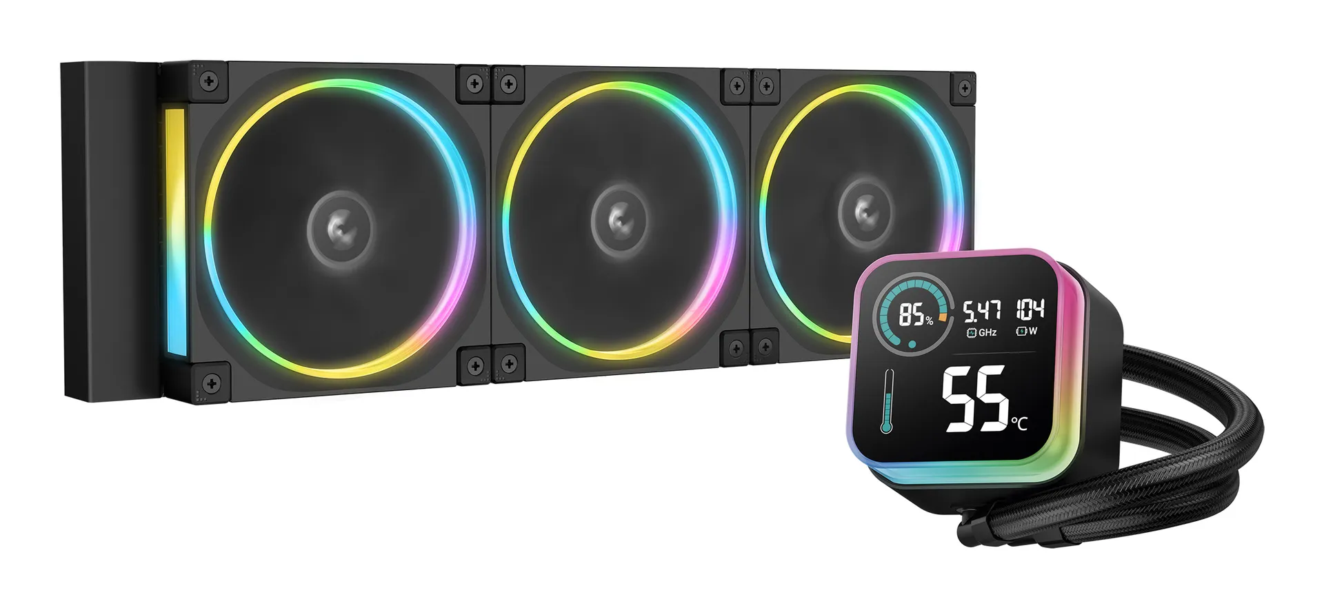 DeepCool LQ360 ULTRA ARGB Prozessor Flüssigkeitskühlung 12 cm Schwarz DeepCool LQ360 ULTRA ARGB Prozessor Flüssigkeitskühlung 12 cm Schwarz