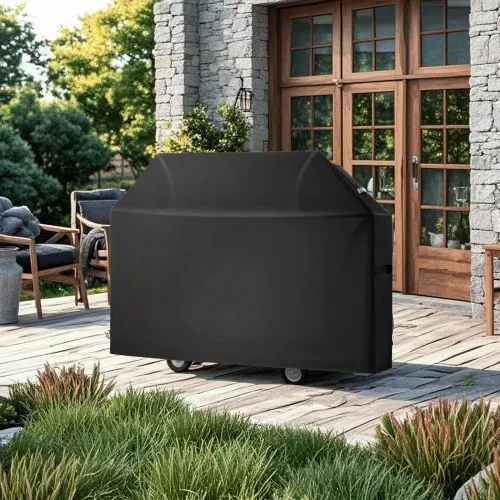 VEVOR Grillabdeckung Abdeckhaube Abdeckplane Grillhaube (1524 mm) für Außengrills, wasserdicht & wetterbeständig, strapazierfähiges 600D-Polyester, einfaches An- und Ausziehen, mit Klettbändern – Bild 7