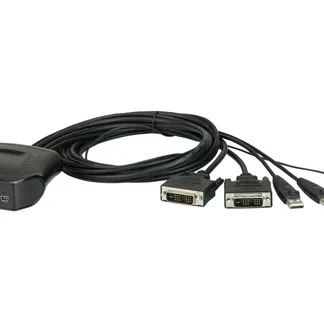 ATEN 2-Port USB DVI-Kabel KVM Switch mit Remote-Port-Wähler ATEN 2-Port USB DVI-Kabel KVM Switch mit Remote-Port-Wähler