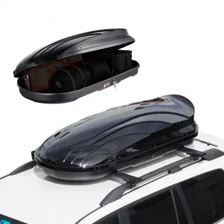 VEVOR Auto Dachbox Dachkoffer Aufbewahrungsbox 340 L, ABS-Hartschalen Dachgepäckträger Aufbewahrungsbox mit beidseitiger Öffnung und 2 verstärkten Gurten, Gepäckaufbewahrungsbox für Kombi, SUVs VEVOR Auto Dachbox Dachkoffer Aufbewahrungsbox 340 L, ABS-Hartschalen Dachgepäckträger Aufbewahrungsbox mit beidseitiger Öffnung und 2 verstärkten Gurten, Gepäckaufbewahrungsbox für Kombi, SUVs