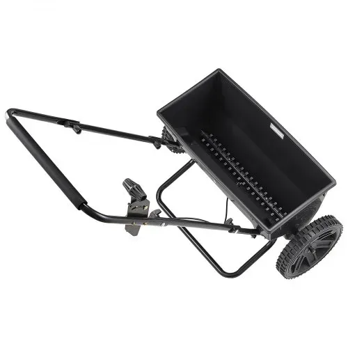 VEVOR Streuwagen, 22,6 kg Fassungsvermögen, Schleuderstreuwagen mit Einfülltrichter, 460 mm Streubreite & 30 Einstellmöglichkeiten, 25,4 cm Reifen, Düngerstreuer für Saatgut, Dünger – Bild 9