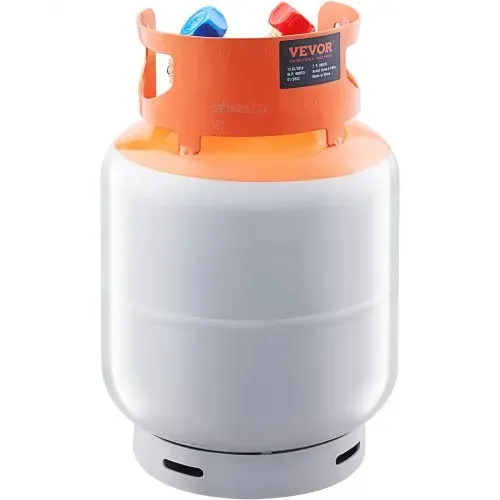 VEVOR Kältemittel-Ausgleichsbehälter, 50 Pfund Fassungsvermögen, tragbarer 400-psi-Zylindertank mit Y-Ventil für Flüssigkeit/Dampf, hochversiegelter Ausgleichsbehälter für R22/R134A/R410A, Orange+Grau – Bild 10