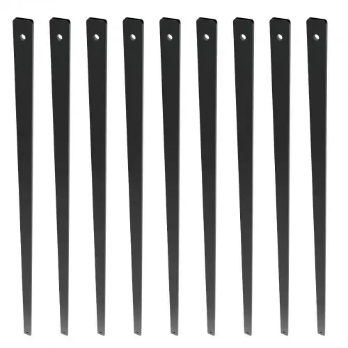 VEVOR Metallbaluster für Treppen, 25 x 5,5 x 750 mm flache dekorative Geländerstäbe aus Aluminiumlegierung, 51er-Pack Deckbaluster mit Schrauben, klassisches hohles Deckgeländer – Bild 8