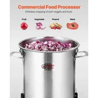 VEVOR Küchenmaschine Gemüsezerkleinerer 18 L Küchenmaschine aus lebensmittelechtem Edelstahl mit S-förmiger Klinge und Schaber, multifunktional zum Zerkleinern von Gemüse Obst Getreide Nüssen VEVOR Küchenmaschine Gemüsezerkleinerer 18 L Küchenmaschine aus lebensmittelechtem Edelstahl mit S-förmiger Klinge und Schaber, multifunktional zum Zerkleinern von Gemüse Obst Getreide Nüssen