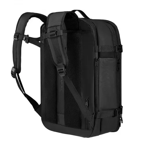 VEVOR Vakuum-Reiserucksack, 65 L, erweiterbarer Vakuum-Kompressions-Reiserucksack mit Pumpe, mit TSA-zugelassenem Schloss, USB-Ladeanschluss, wasserabweisendes Handgepäck, für Business, Grau – Bild 8