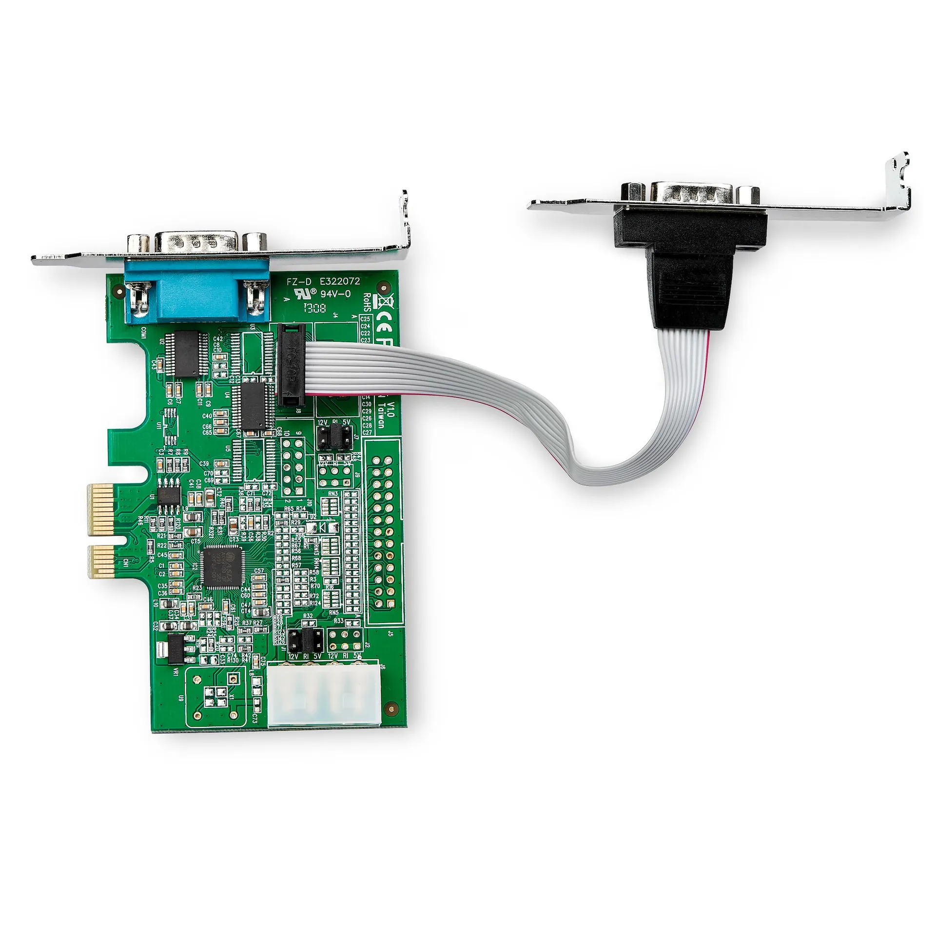 StarTech.com 2 Port Serielle PCIe RS232 Adapter Karte - Serielle PCIe RS232 Host Controller Karte - PCIe auf seriell DB9 - 16950 UART - Nidrig Profil Erweiterungskarte - Windows & Linux – Bild 5
