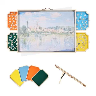 VEVOR 1000-teiliges drehbares Puzzlebrett mit 4 bunten Filzschubladen & Abdeckung, tragbarer Puzzletisch (760 x 560 x 32 mm), Puzzle-Zubehör für Erwachsene, Puzzle-Aufbewahrungssystem Puzzle Boards VEVOR 1000-teiliges drehbares Puzzlebrett mit 4 bunten Filzschubladen & Abdeckung, tragbarer Puzzletisch (760 x 560 x 32 mm), Puzzle-Zubehör für Erwachsene, Puzzle-Aufbewahrungssystem Puzzle Boards
