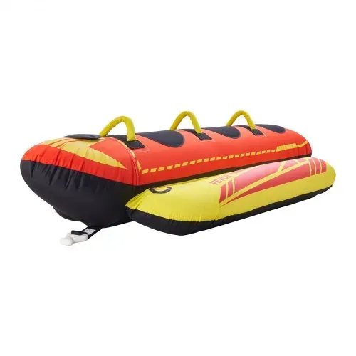 VEVOR Fun Tube Set, Aufblasbare Schleppboote für 1–3 Personen, 231 kg Wassersport-Schleppschlauch mit vollständiger Nylonhülle, gepolsterten Griffen und Geschwindigkeits-Sicherheitsventil – Bild 9