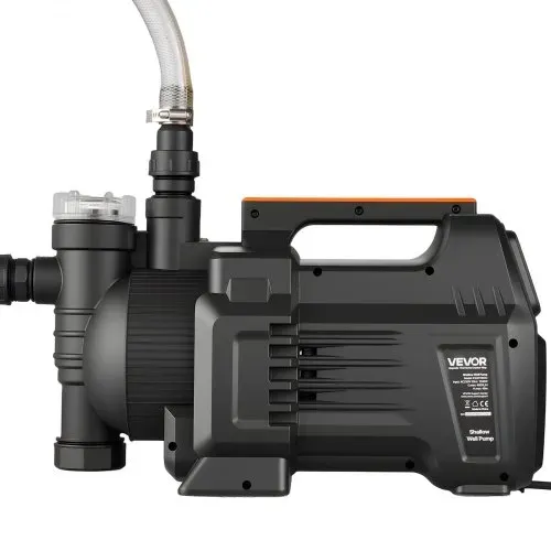 VEVOR Gartenpumpe 1300 W, Bewässerungspumpe Max. Fördermenge 4800 L/h, PP-Jetpumpe, Saugpumpe mit 48 m Fördehöhe, Intelligenter Elektronischen Steuerung, für Gartenbewässerung & Rasensprenger – Bild 10